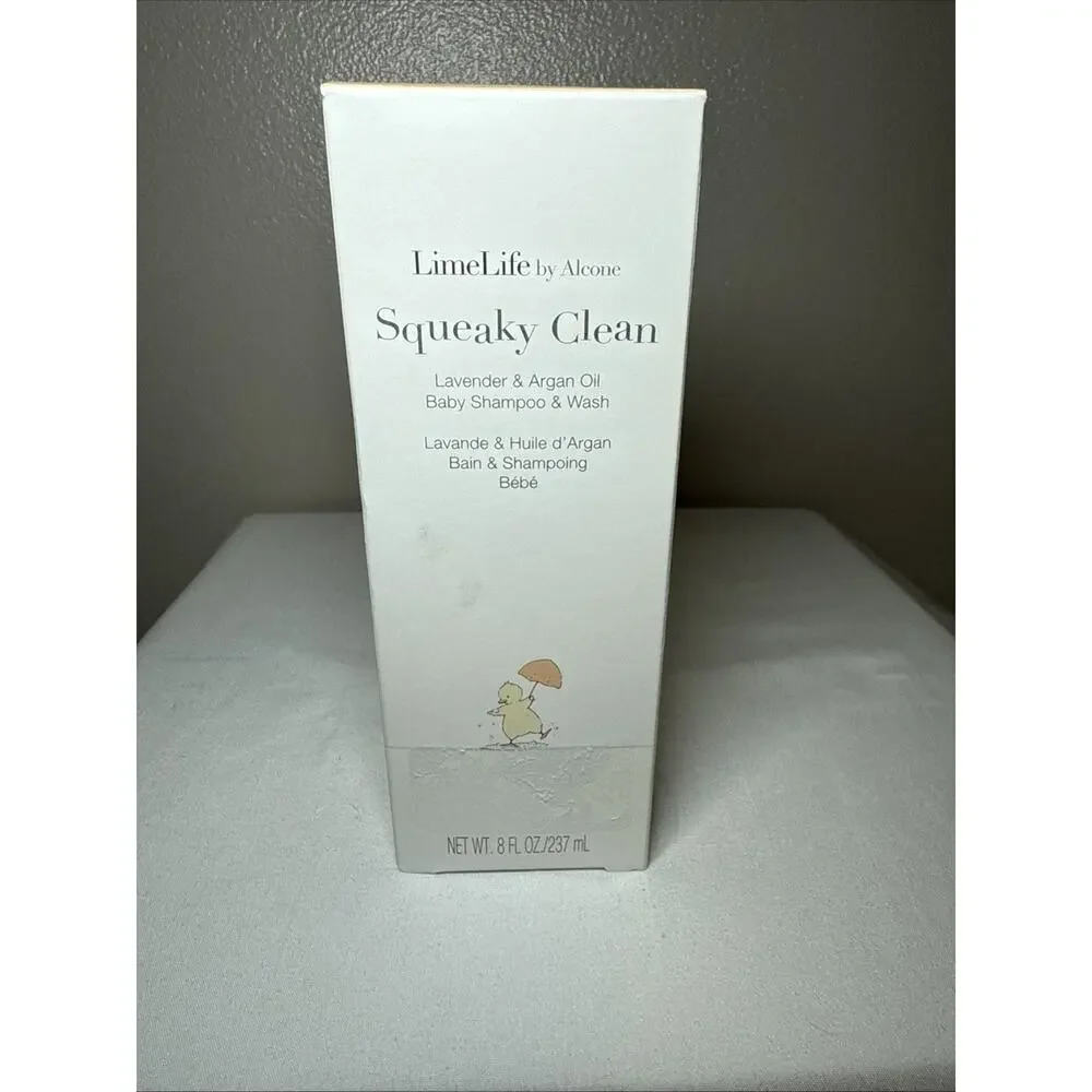 LimeLife by Alcone Squeaky Clean Lavender & Argon Oil Baby Shampoo and Wash NIB